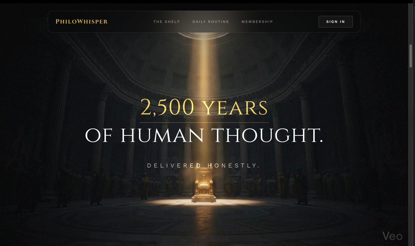 PhiloWhisper  - Talk to History's Greatest Philosophers